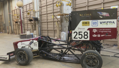 Texas A&M students unveil all-electric race car built from scratch
