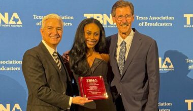 Texas Broadcast News Award for best weather coverage presented to KCBD