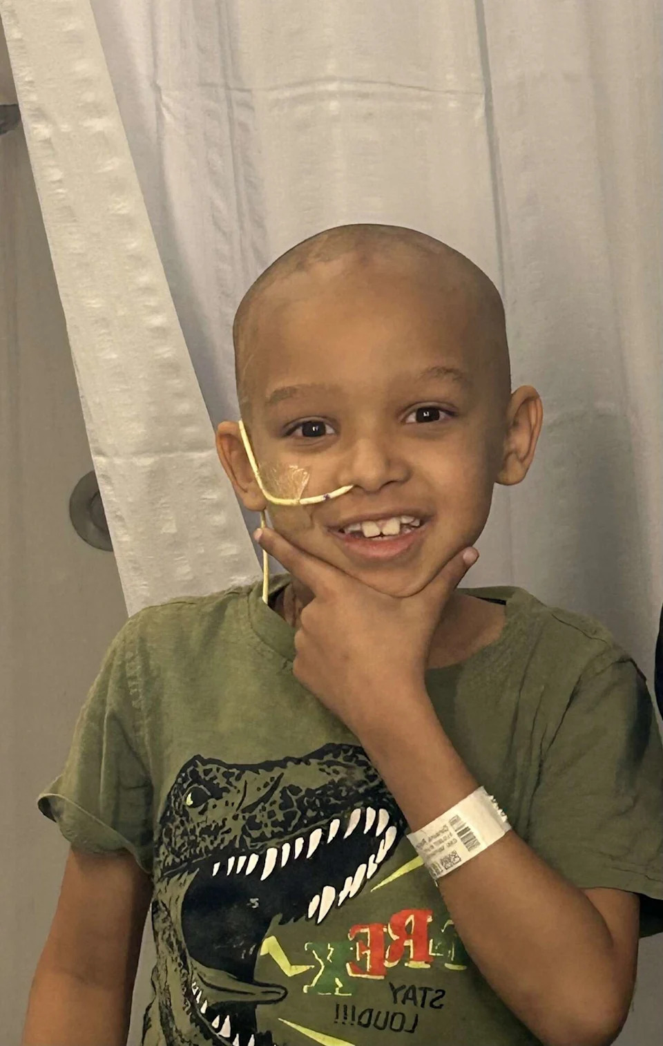 Royce Dinkins underwent months of chemotherapy and a bone marrow transplant. (Joryal Hudson)