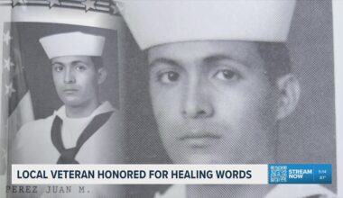 Local veteran honored for healing words