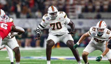 The Philadelphia Eagles select OT Markel Bell in the third round