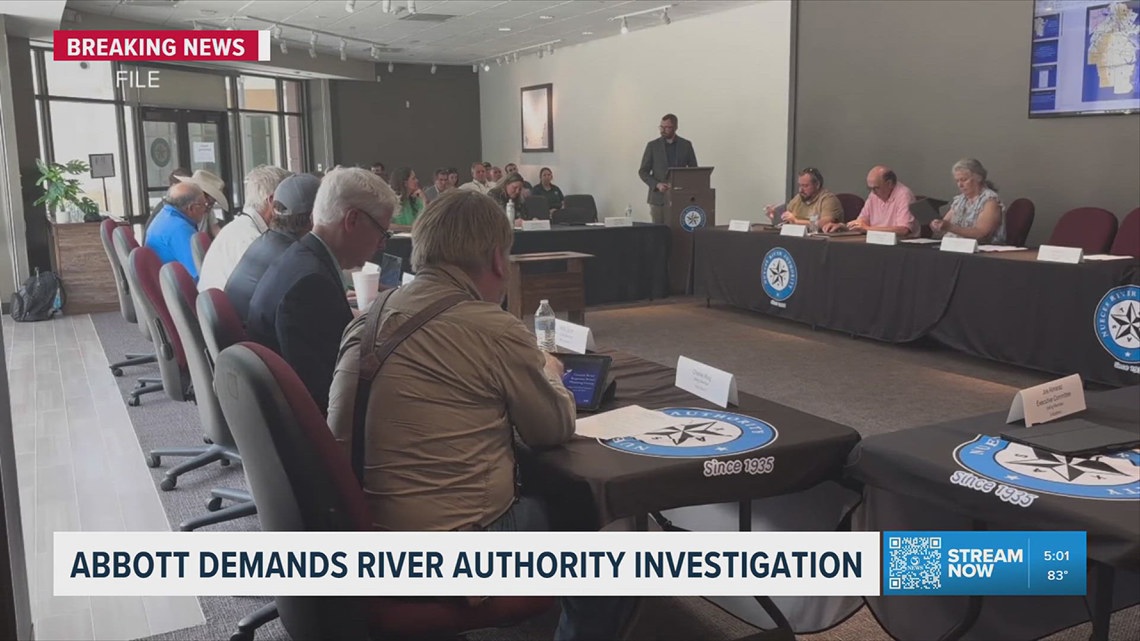 Gov. Abbott calls for investigation into Nueces River Authority allegations