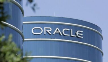 This June 26, 2007 file photo shows the exterior of Oracle Corp. in Redwood City, Calif. (AP Photo/Paul Sakuma)