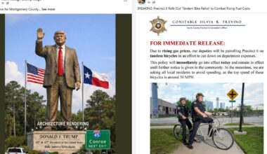 Houston, Texas April Fools' jokes: Conroe Trump statue, Beyoncé pop-up show