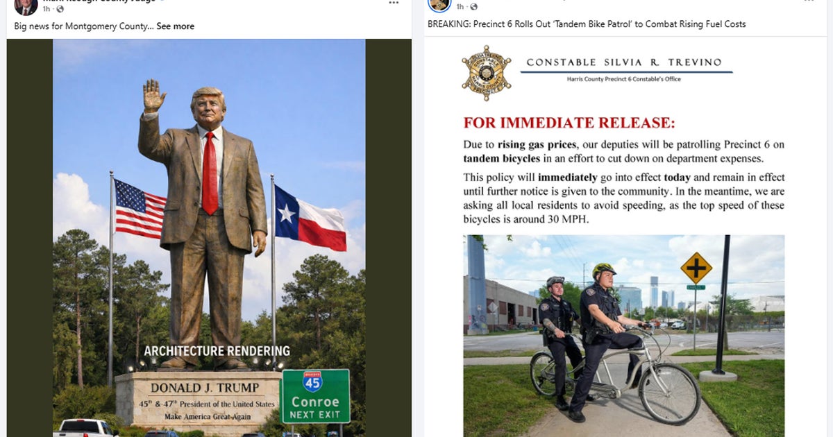Houston, Texas April Fools' jokes: Conroe Trump statue, Beyoncé pop-up show