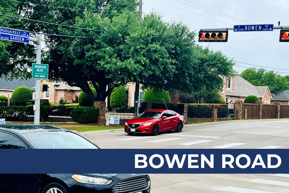 Bowen Road at Roosevelt Drive in Arlington
