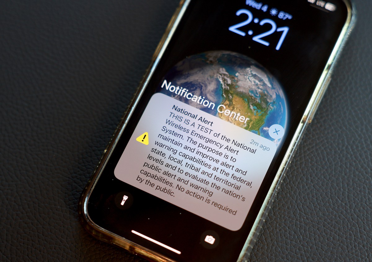 Don’t panic if your phone goes off Thursday! It’s Just A Test!