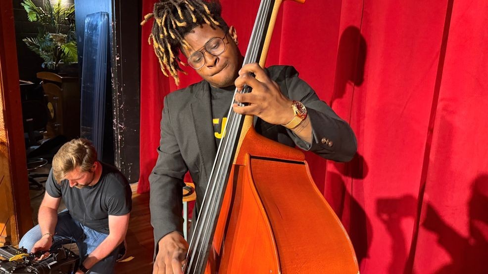 The Huston-Tillotson Jazz Orchestra rehearses in East Austin, reviving a legacy rooted in generations of Black American music. | Credit: Huston-Tillotson Jazz Facebook Page