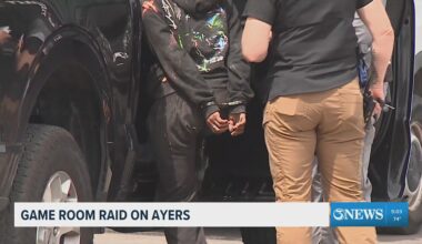 Game room raided on Ayers