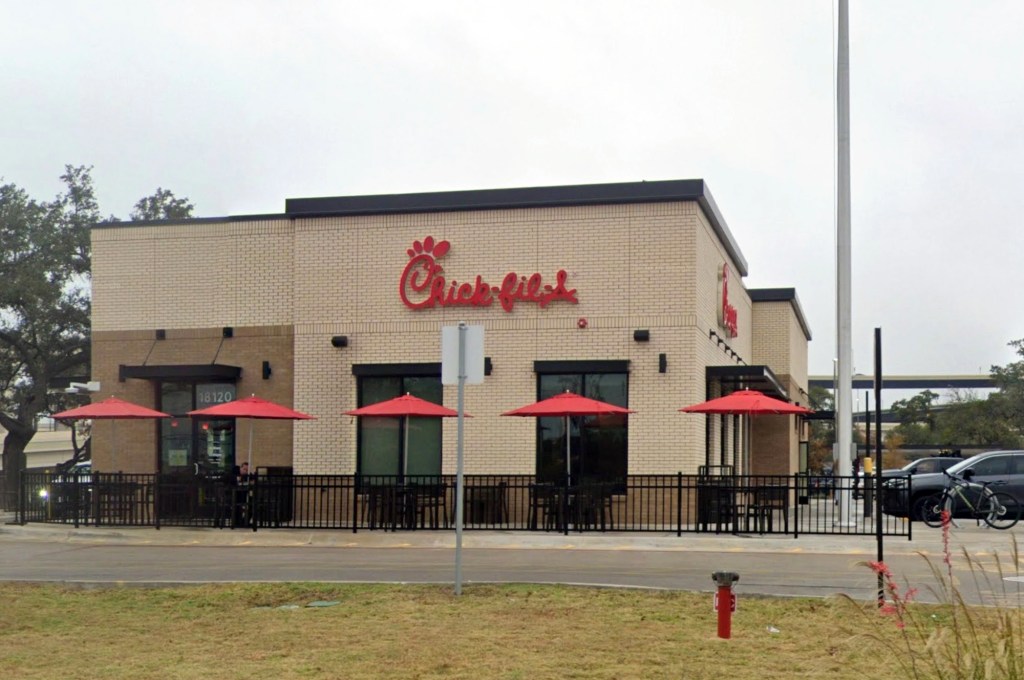 the front of a Chik-fil-A restaurant