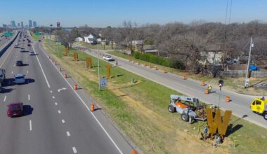 New art installation on Highway 121 spells out ‘Fort Worth’
