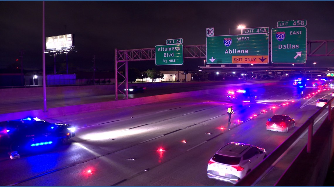 One person is dead after a 6-vehicle crash on I-35W and I-20 Sunday night, officials say