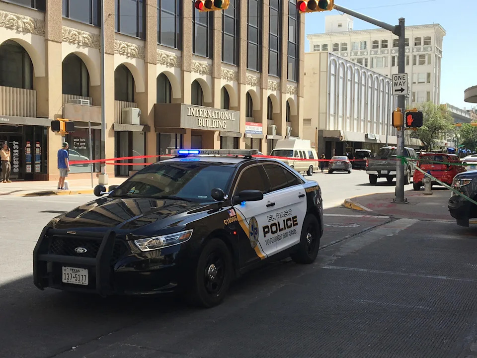 El Paso police were investigating a pedestrian traffic collision on Easter Sunday morning, April 5, in Downtown. File photo from police at a Downtown crime scene.