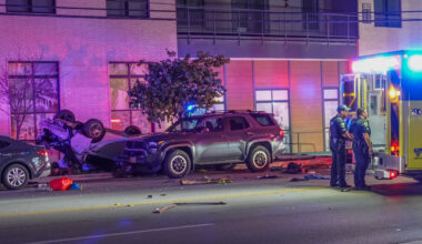 Portion of MLK Jr. Boulevard closed early Friday after 2 injured in East Austin crash