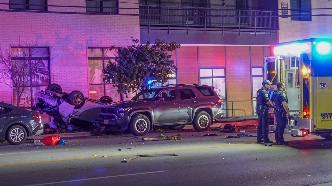 Portion of MLK Jr. Boulevard closed early Friday after 2 injured in East Austin crash