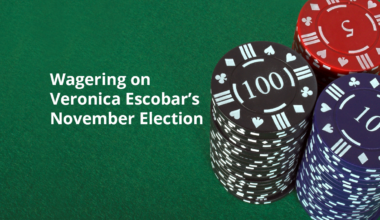 A picture illustration showing betting chips.