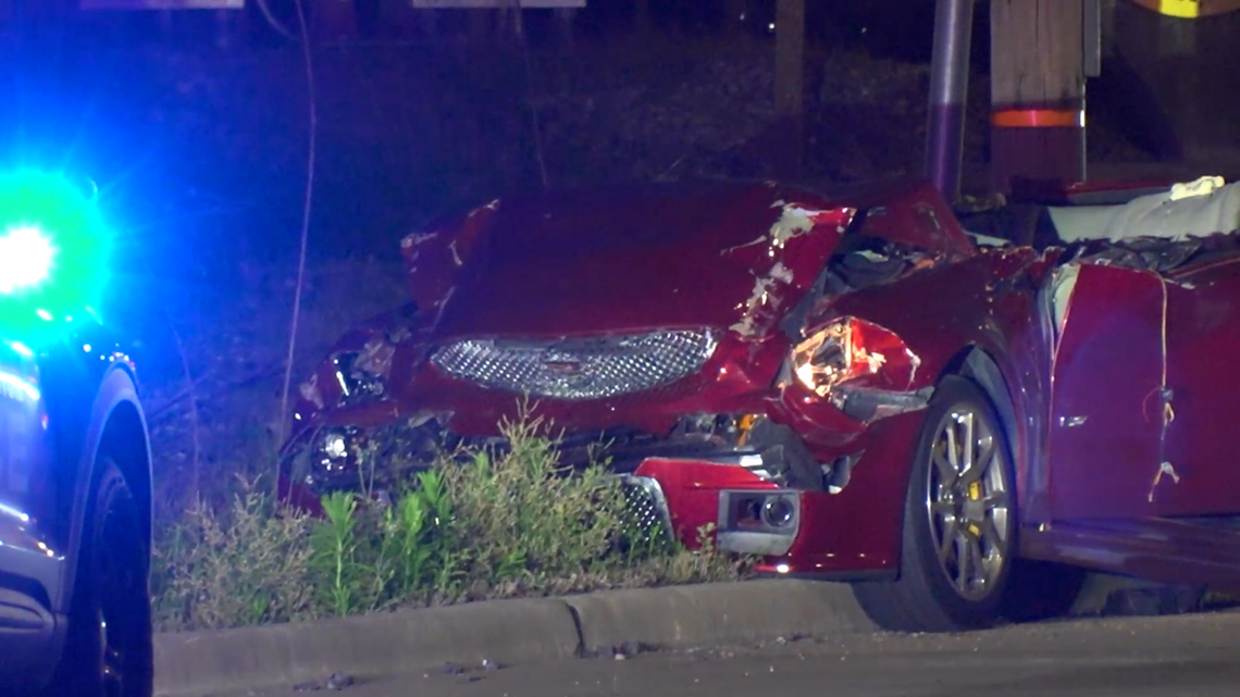 Driver killed after speeding car crashes into two 18-wheelers, HPD says