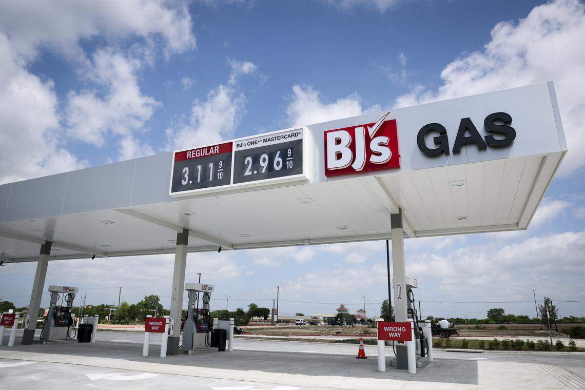 BJ's Wholesale Club gas station is open, offering gas to members location in Fort Worth, at 7241 Harris Parkway, on Friday, April 24, 2026. BJ's will offer members gas at $2 a gallon on April 29. New members will also receive 10 cents per gallon off for the first six months.