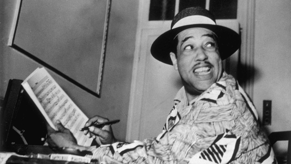 circa 1948:  American big band leader and legendary jazz pianist Duke Ellington (1899 - 1974).  (Photo by Keystone/Getty Images)