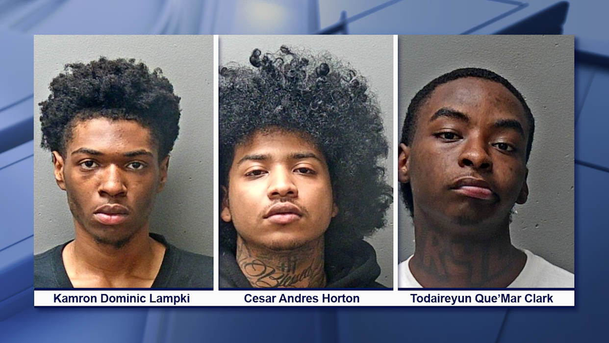 <div>19-year-old Kamron Dominic Lampkin, 20-year-old Cesar Andres Horton and 17-year-old Todaireyun Que’Mar Clark</div>