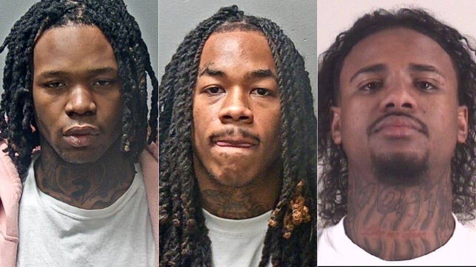 From left to right: 19-year-old Kristopher Smith, 20-year-old Jeremiah Saucedo and 23-year-old Deiandre William.