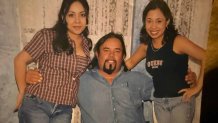 Frank Bravo, center, with his daughters.
