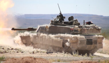 Fort Bliss tank crews host families during live-fire gunnery training