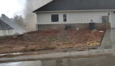 Tornado caught on camera swirling by East Texas home