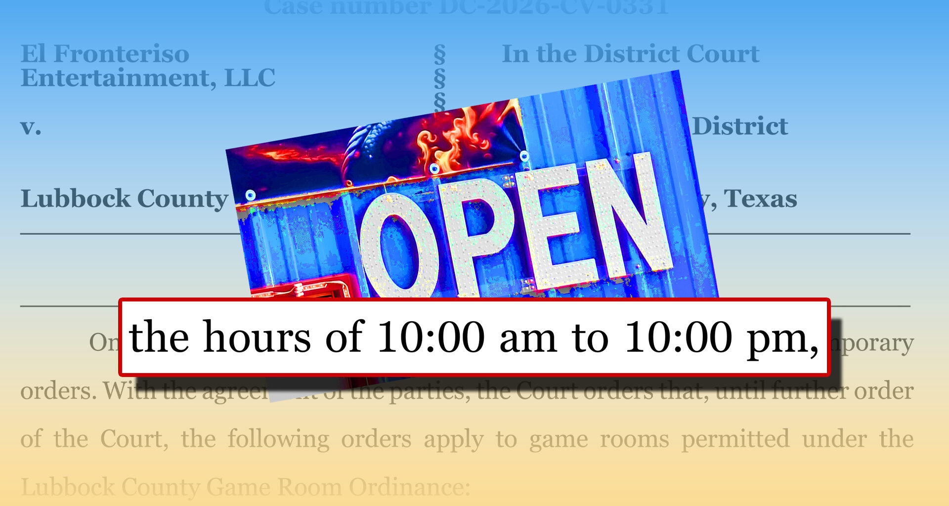 Game rooms get temporary victory in court against Lubbock County – expanded operating hours