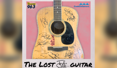 A guitar signed by Taylor Swift was found in a Dallas radio station's closet. It's being auctioned off for a good cause