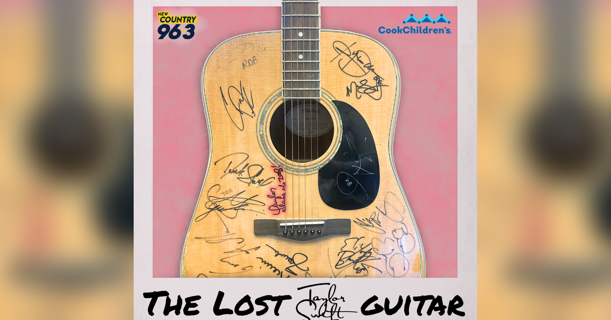 A guitar signed by Taylor Swift was found in a Dallas radio station's closet. It's being auctioned off for a good cause