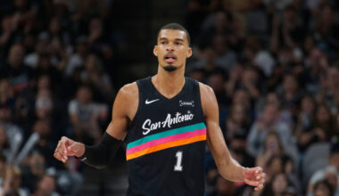 What happened to Victor Wembanyama? Spurs star exits Game 2 after scary fall