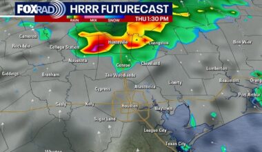 Houston weather: Cloudy, chance of storms in the area for Thursday