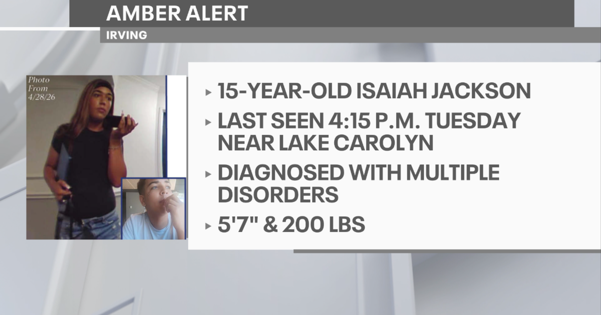 AMBER Alert issued for missing Irving teen