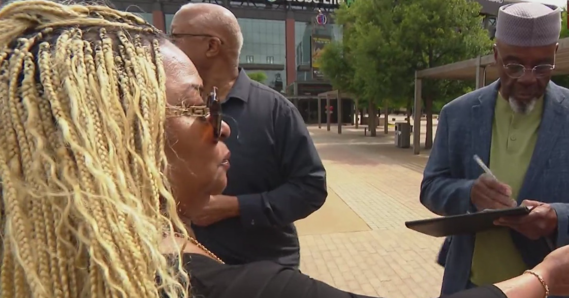 Civil rights groups renew calls to remove Texas Ranger statue at Globe Life Field