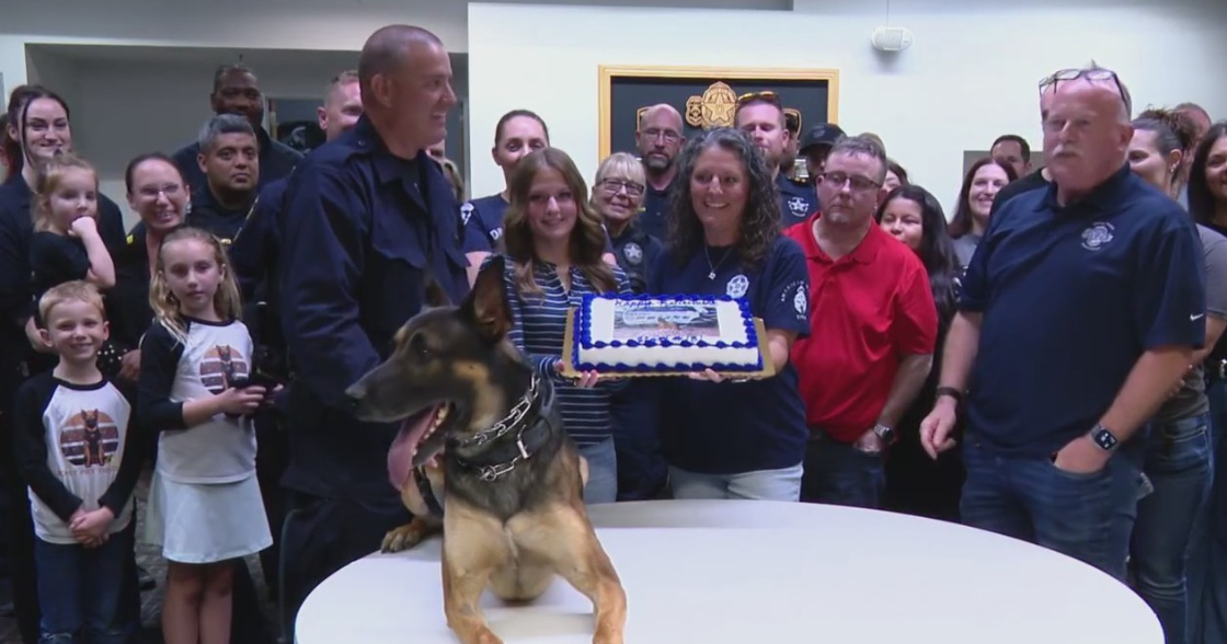 Dallas police honor most decorated K‑9 at rare retirement ceremony