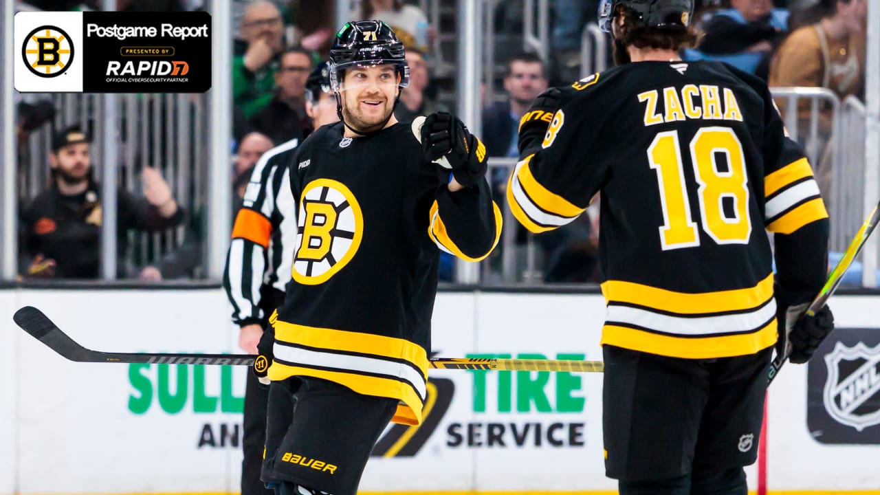 Arvidsson Posts Hat Trick In Boston’s 6-3 Win Over Dallas