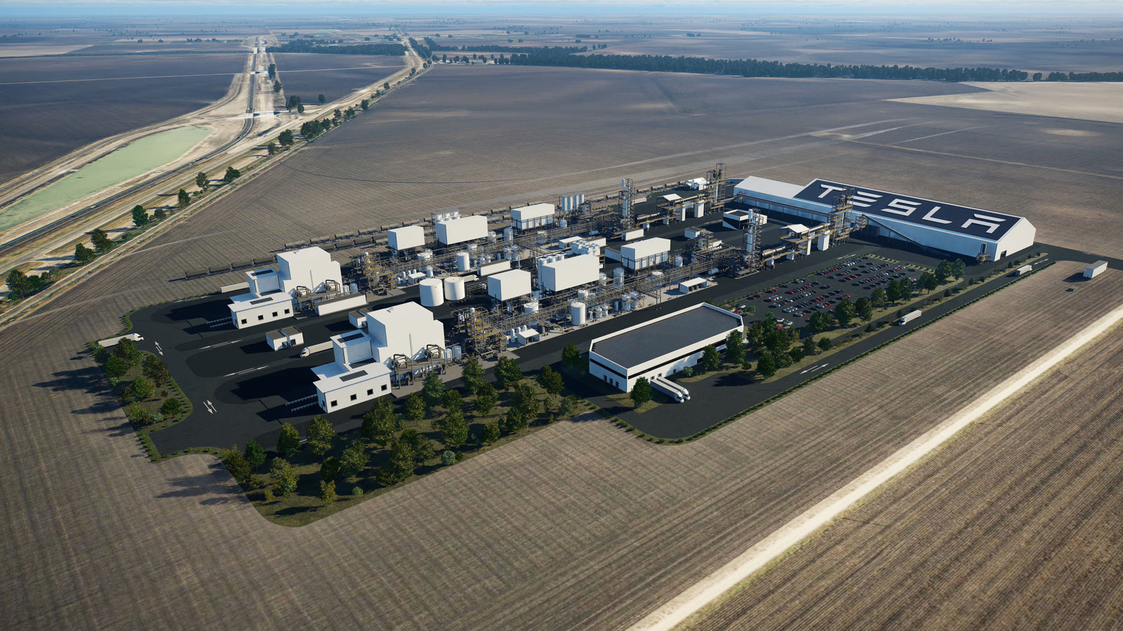 Tesla's Lithium Refinery Is Accused Of Dumping Black Wastewater In A Ditch