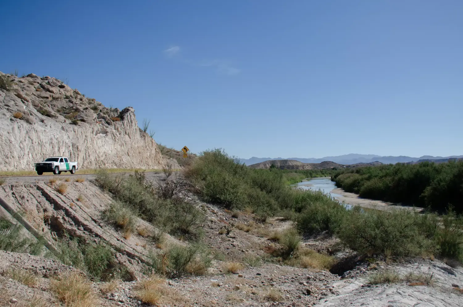 A view of the Rio Grande in Presidio County, Texas in November 2025.