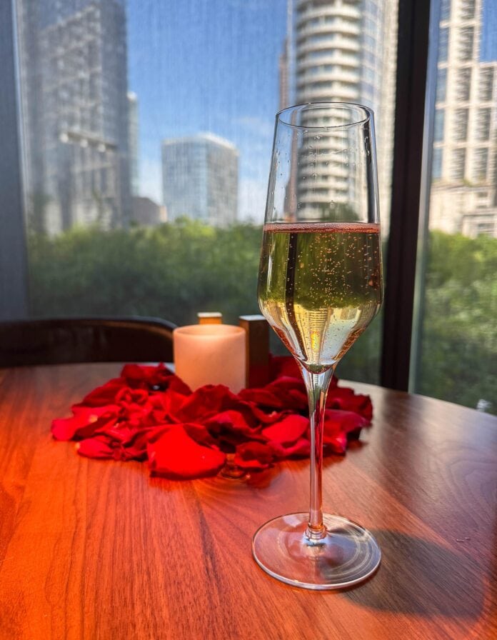 Perry's Anniversary Celebration Menu table