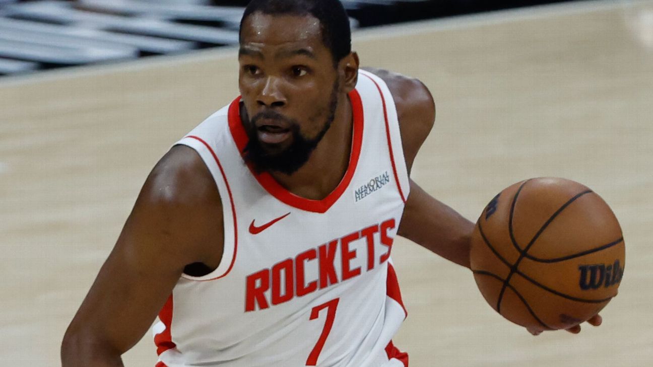 Sources: Rockets' Kevin Durant will miss Game 6 vs. Lakers