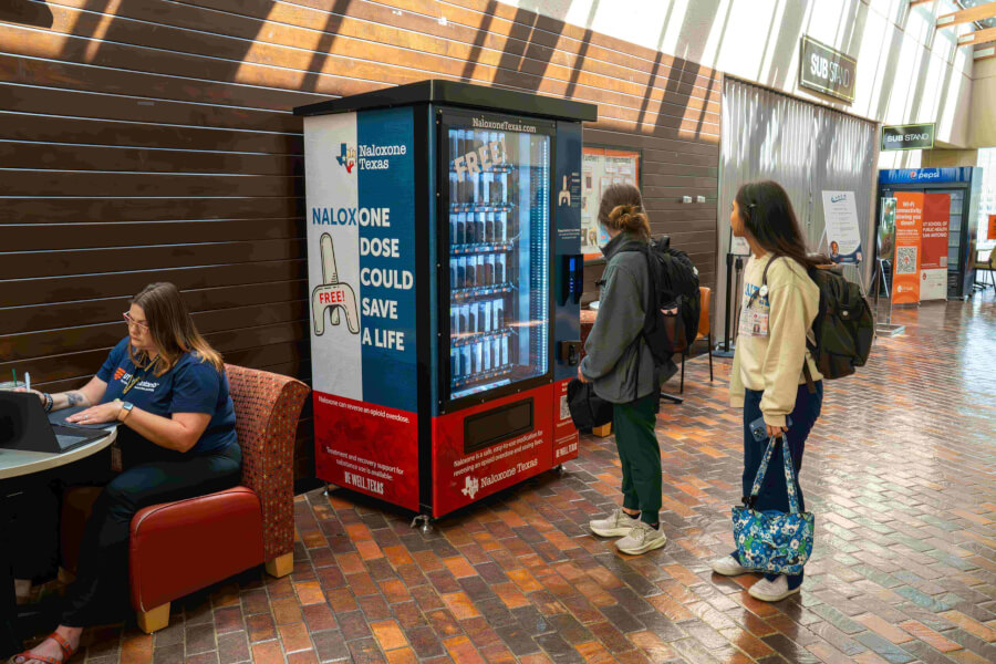 UT San Antonio launches naloxone vending machine on campus to combat opioid overdose