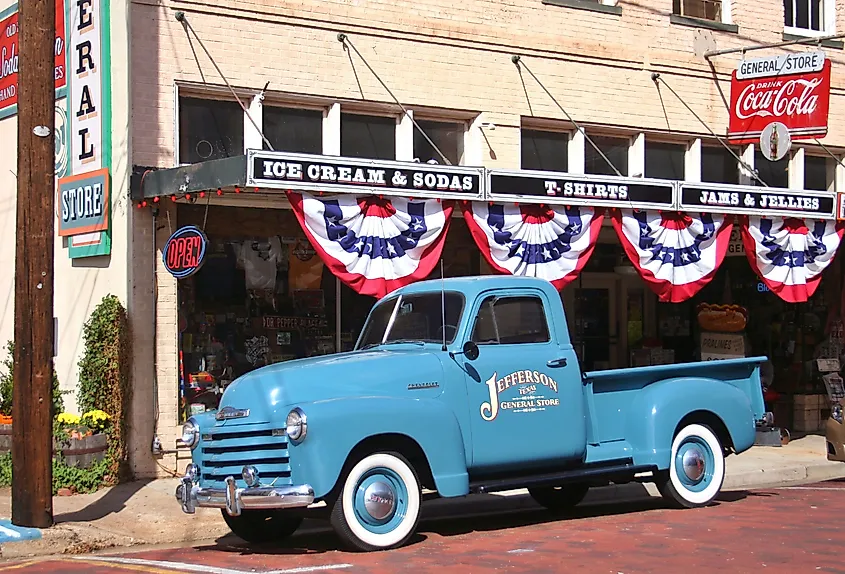 Jefferson General Store in historic Jefferson, Texas.