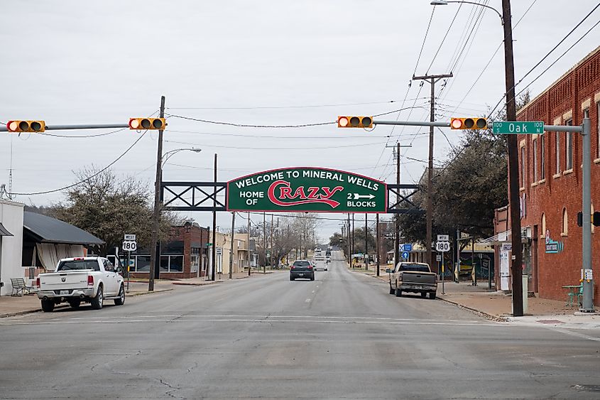 The beautiful town of Mineral Wells, Texas