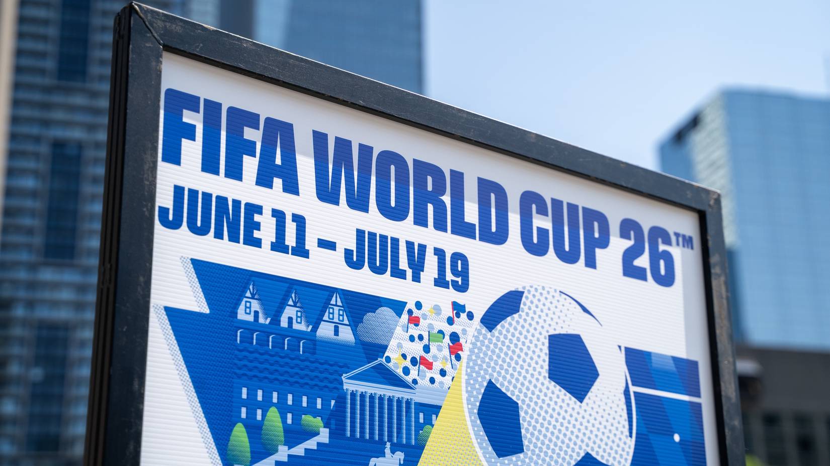 Official FIFA World Cup 2026 host city poster