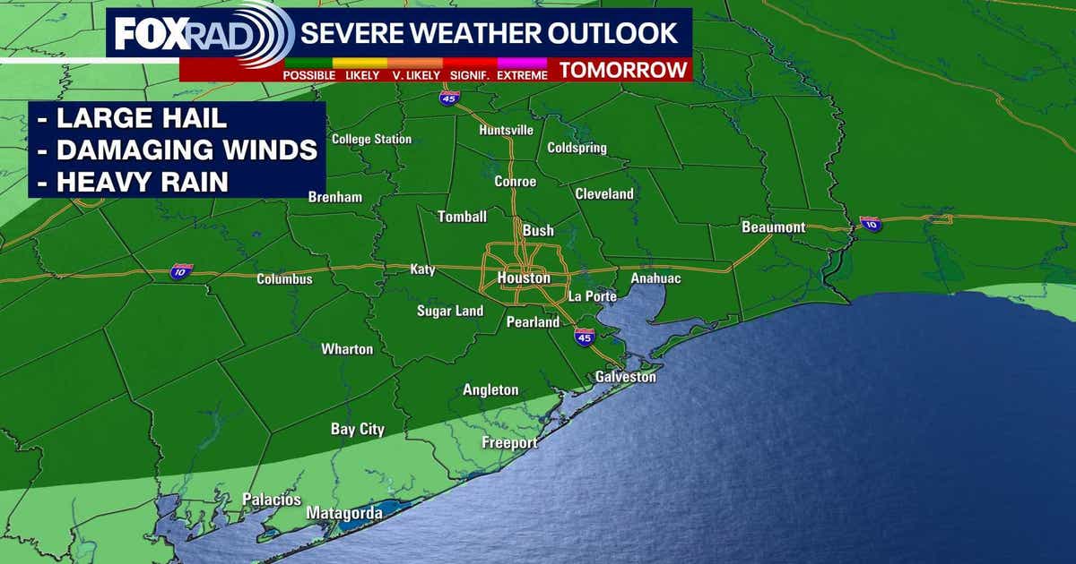 Houston weather: Expect storms on Saturday night, FOX 26 Storm Alert issued