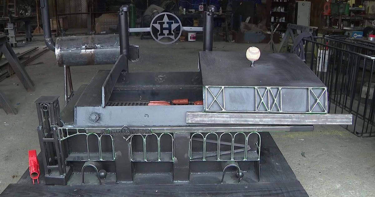 Houston welder goes viral for Houston Astros Stadium-Inspired smoker