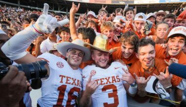 Texas' Michael Taaffe, Quinn Ewers reunited with Dolphins