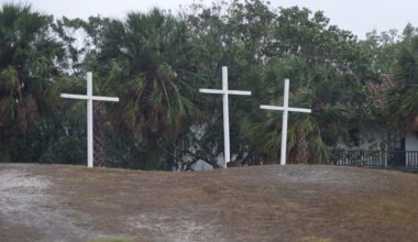 Downpour forces cancellation of 84th Easter Sunrise Passion Play