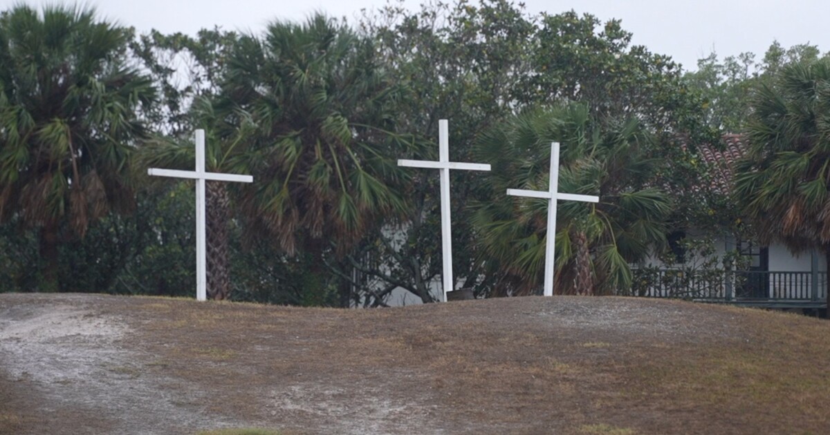 Downpour forces cancellation of 84th Easter Sunrise Passion Play